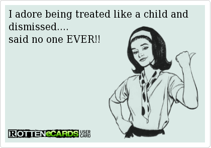 treated like a child