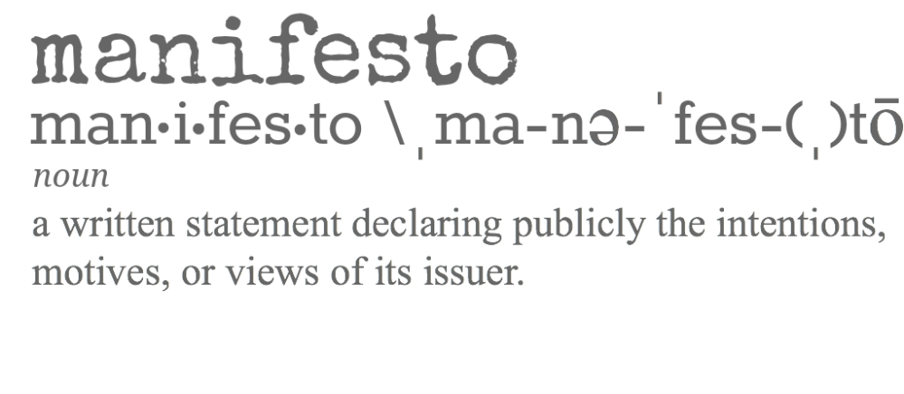 manifesto