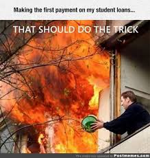 first payment on student loans